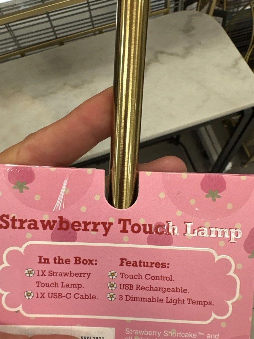 Strawberry Shortcake Red Touch Lamp